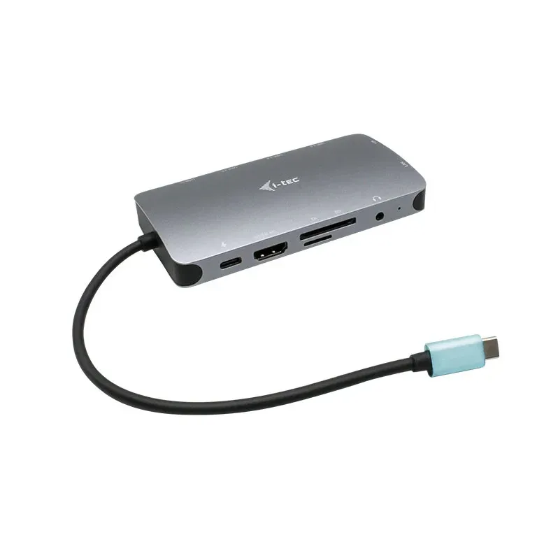 I-tec USB-C Metal Nano Dock HDMI/VGA with LAN + Power Delivery 100W + Charger 10