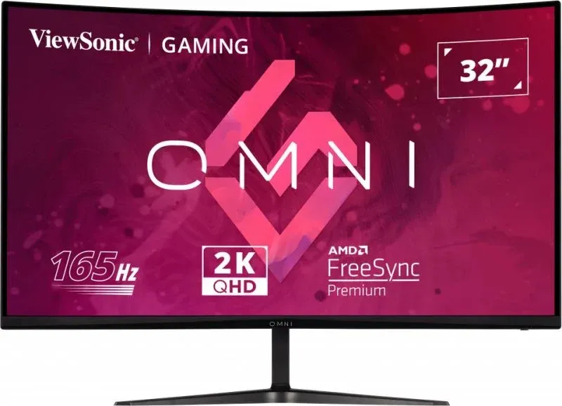 ViewSonic VX3218C-2K OMNI /32" prohnutý/VA/16:9/2560x1440 / 165Hz/ 1ms/ 250cd/m2 / Freesync premium /2xHDMI /DP / Repro