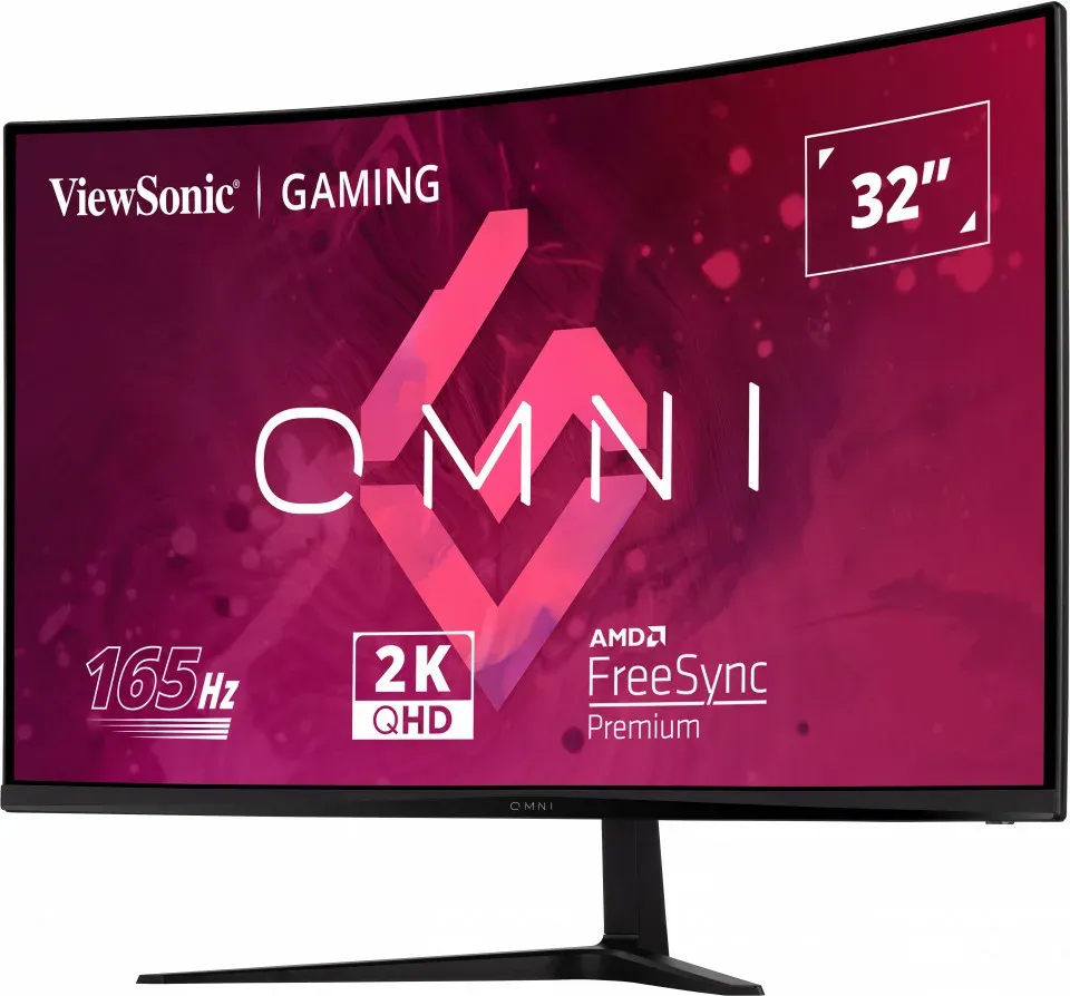 ViewSonic VX3218C-2K OMNI /32" prohnutý/VA/16:9/2560x1440 / 165Hz/ 1ms/ 250cd/m2 / Freesync premium /2xHDMI /DP / Repro