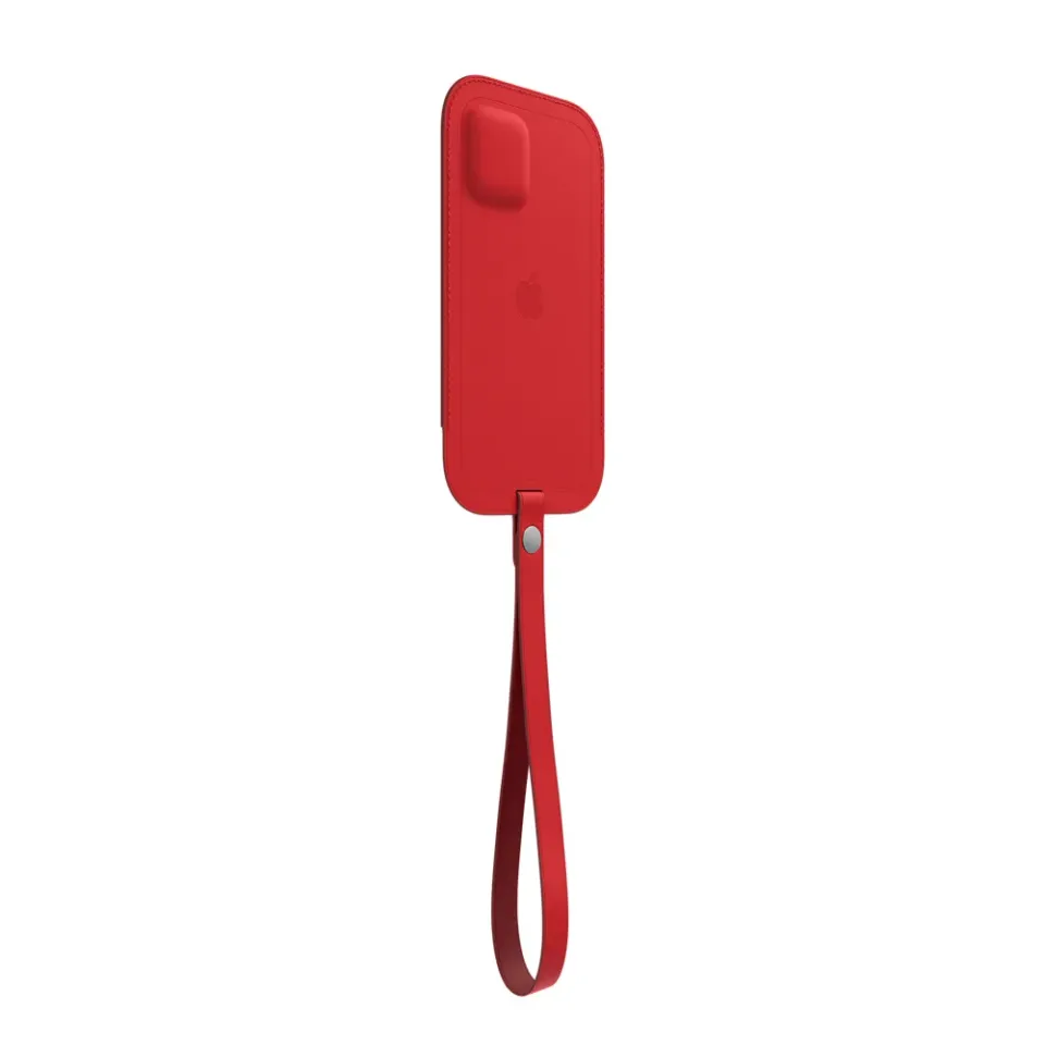 iPhone 12 mini Leather Sleeve wth MagSafe RED