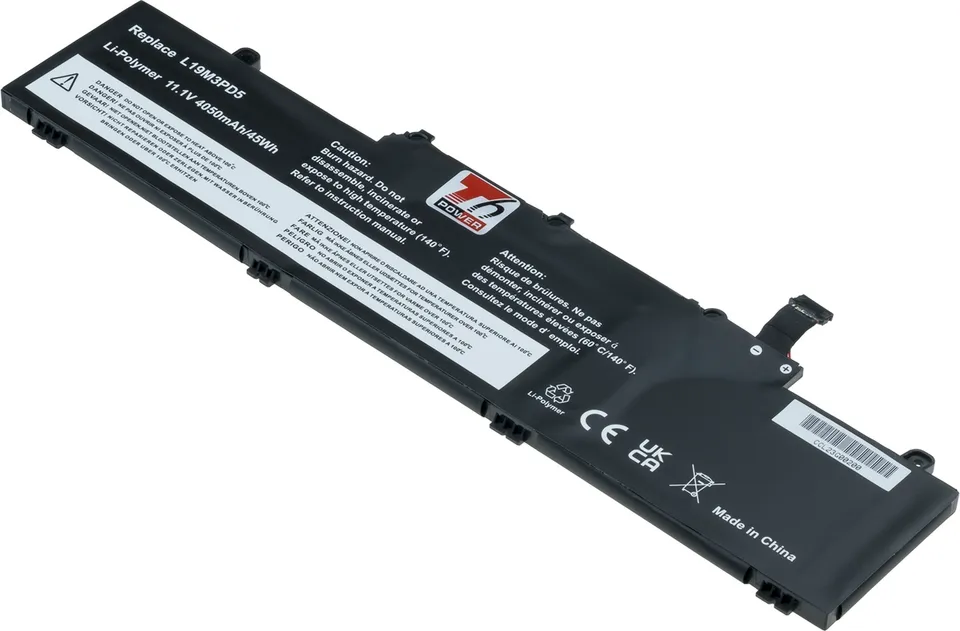 Baterie T6 Power pro Lenovo ThinkPad E14, E15 Gen 2, Gen 3, Gen 4, 4050mAh, 45Wh, 3cell, Li-Pol