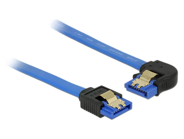 Delock Cable SATA 6 Gb/s receptacle straight > SATA receptacle left angled 50 cm