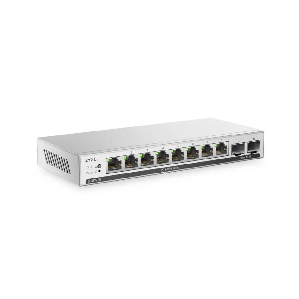 ZYXEL GS1915-10v2, 10 Ports, 8x GbE and 2x SFP