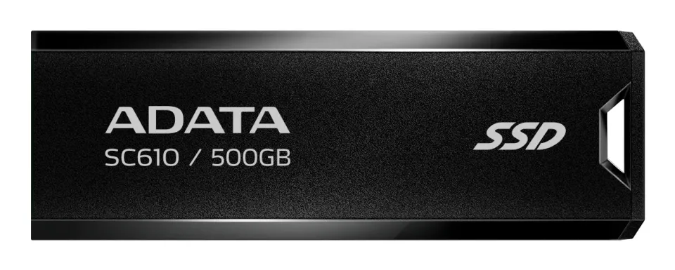 ADATA Externí SSD 500GB SC610, USB-A 3.2, černá