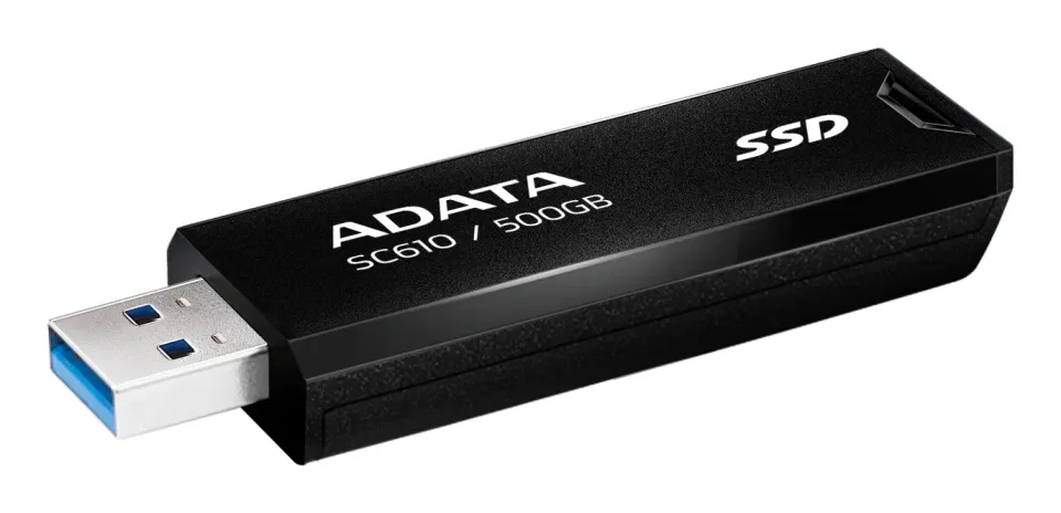 ADATA Externí SSD 500GB SC610, USB-A 3.2, černá
