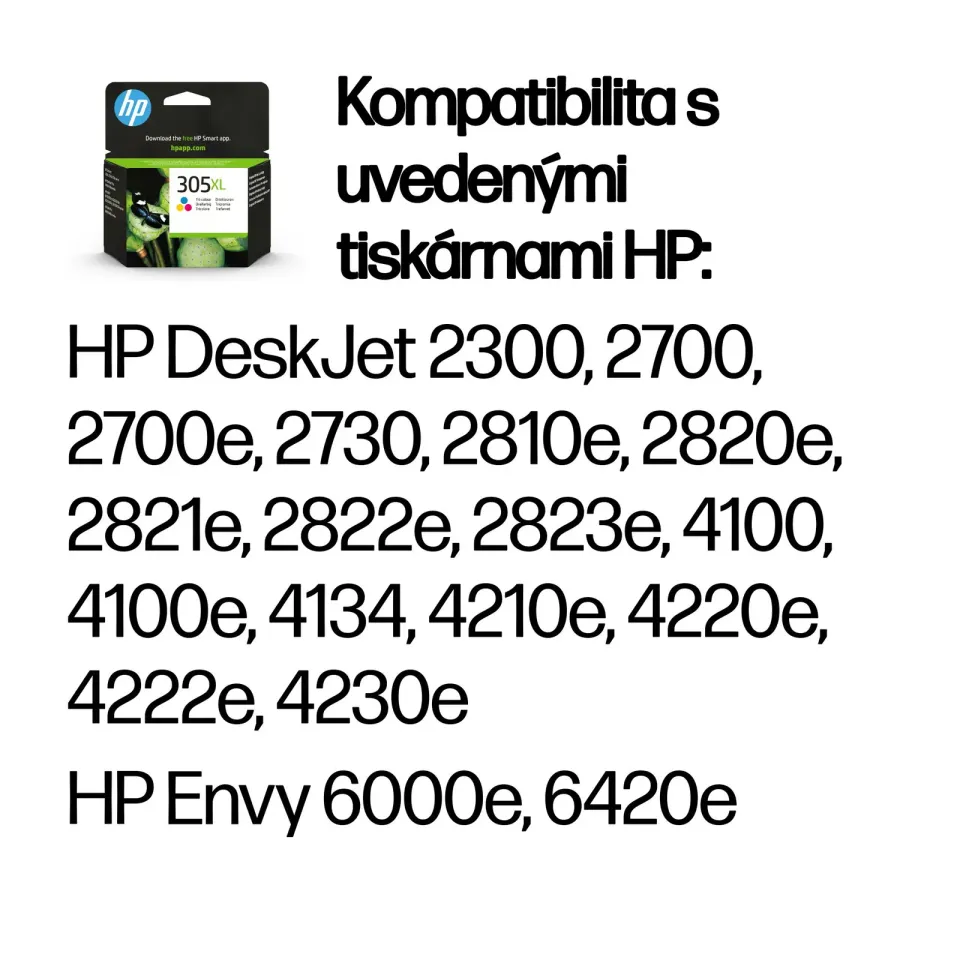 HP 3YM63AE náplň č.305XL tří-barevná velká cca 200 stran (pro DJ 2320, 2720, 4120]