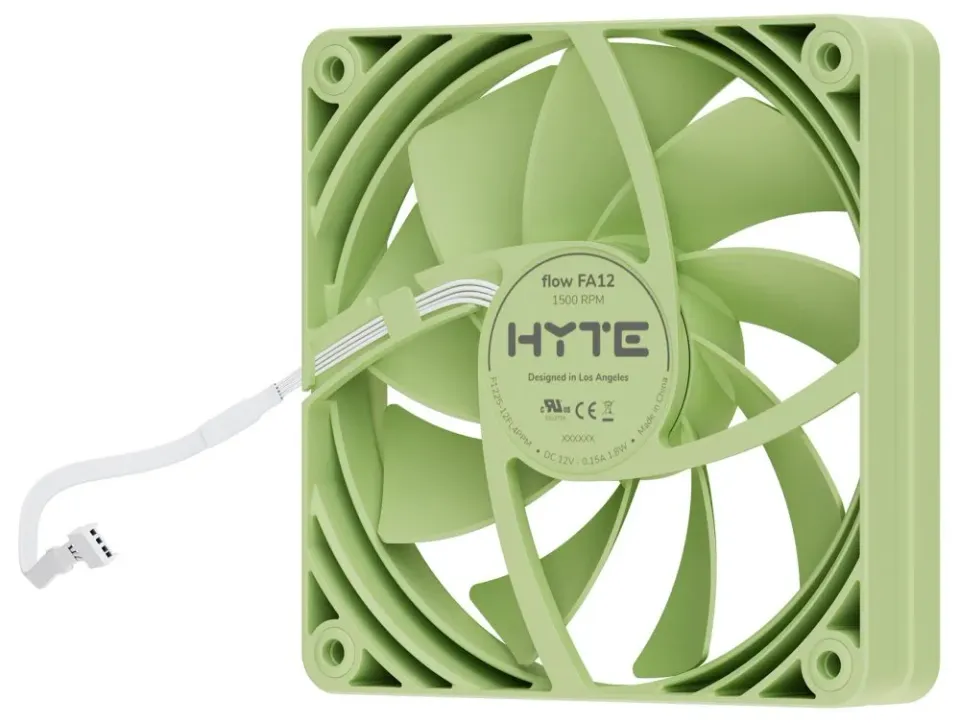 HYTE ventilátor 120mm PWM / barva Matcha Milk / 1500rpm / 72CFM / ABS / 4-pin / sada 4x ventilátor