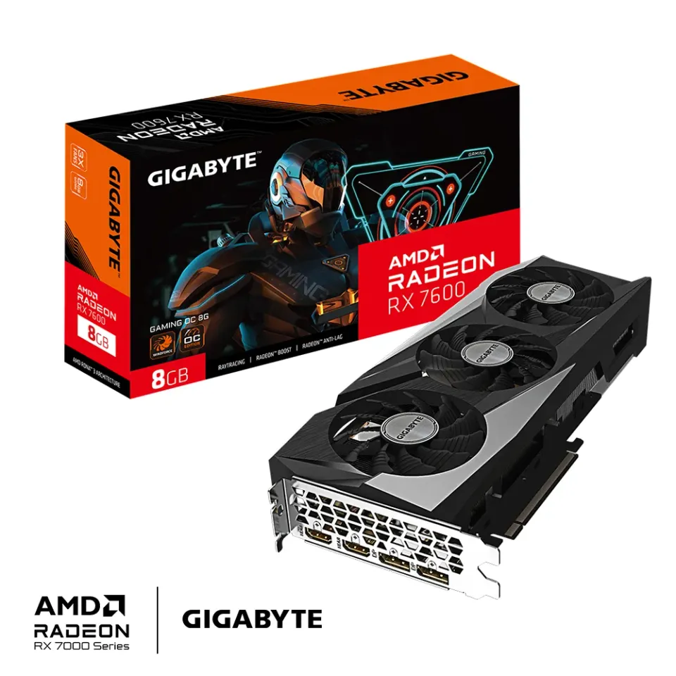 GIGABYTE Radeon RX 7600 GAMING OC 8G