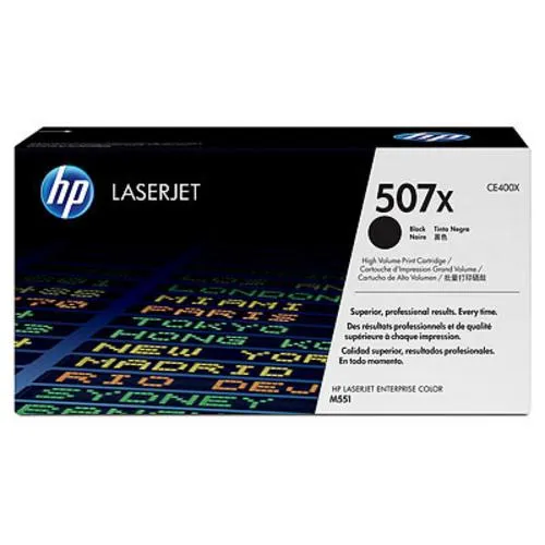 HP CE400X originální toner černý č.507X velký 11000str. (pro CLJ M551, M570)