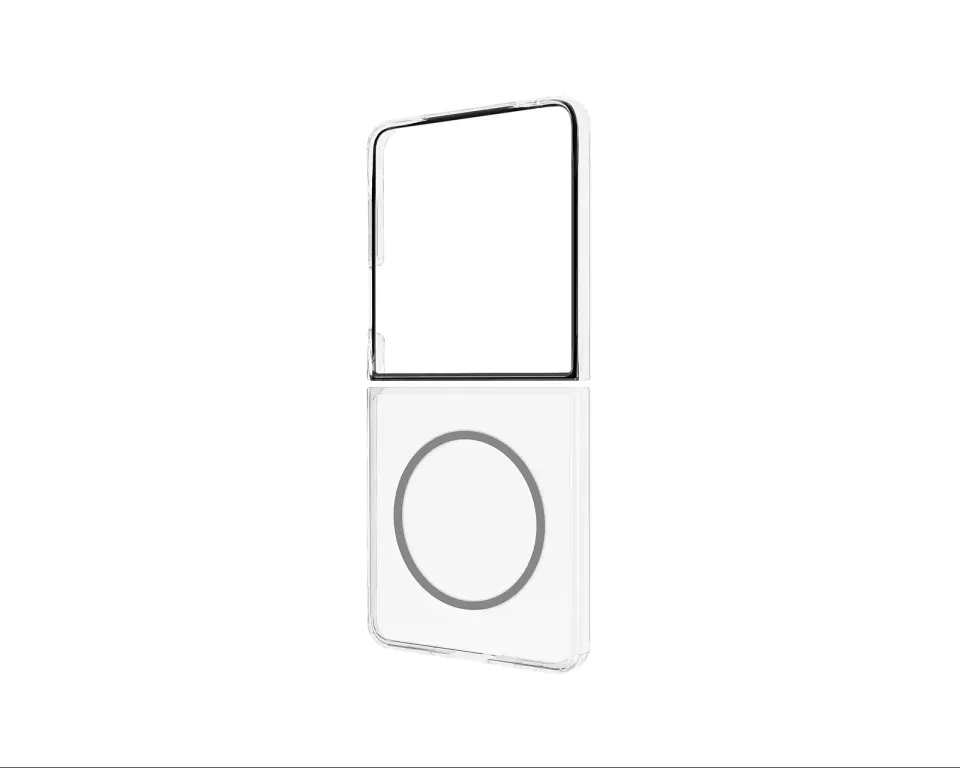 Samsung Průhledný kryt s magnetickým úchytem Flip7 Transparent