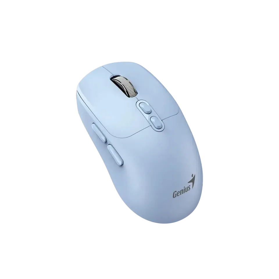 GENIUS myš NX-8080S BT/ duální Bluetooth + 2,4GHz/ 1600 dpi/ Copilot/ bezdrátová/ tichá/ modrá