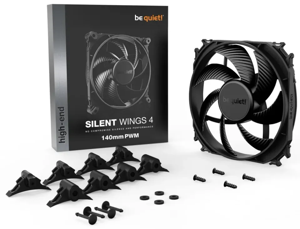 Be quiet! / ventilátor Silent Wings 4 / 140mm / PWM / 4-pin / 13,6dBA