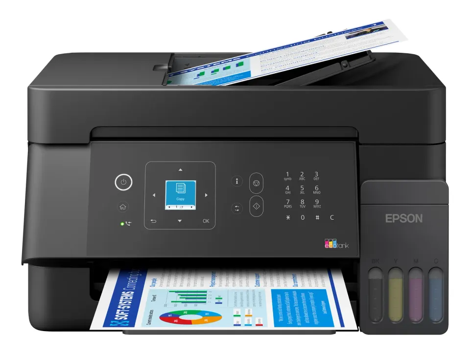 Epson EcoTank L5390 – A4-Tintentank-Multifunktionsdrucker 4-in-1 mit Fax, Vorlageneinzug, WLAN und Ethernet