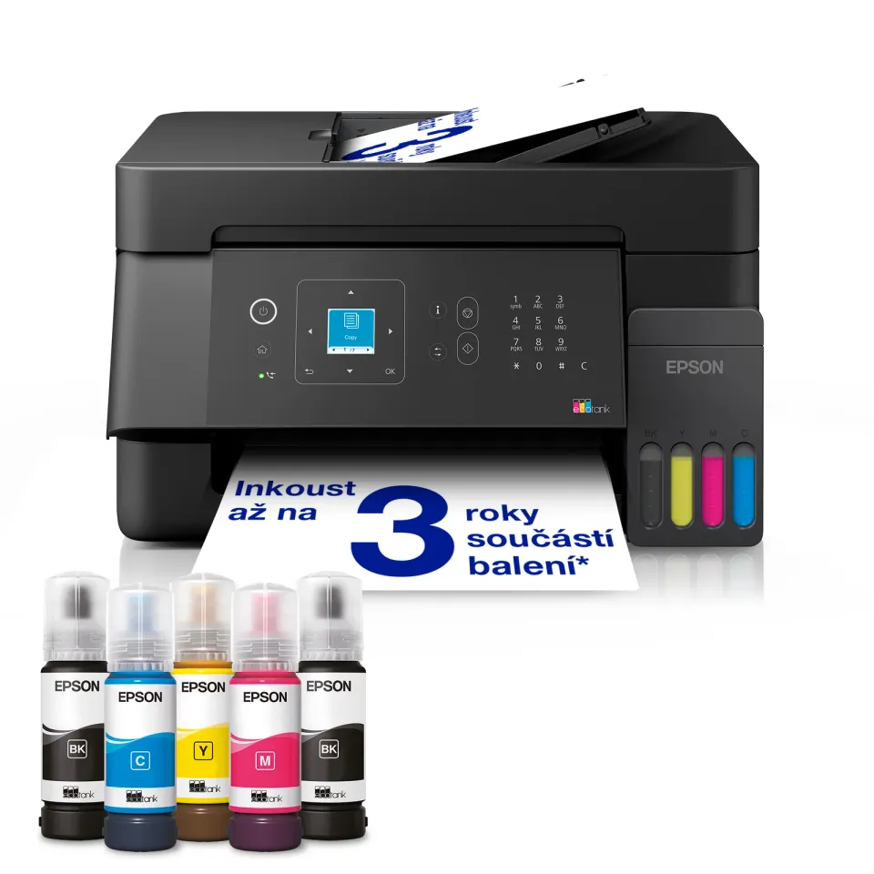 EPSON EcoTank L5390 - A4/33ppm/4ink/ADF/Wi-Fi//LAN/CISS/