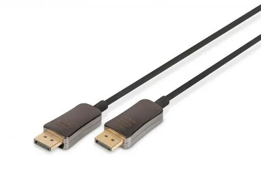 Digitus DisplayPort AOC hybridní připojovací kabel M/M, 20m, UHD 8K@60Hz, CE, zl