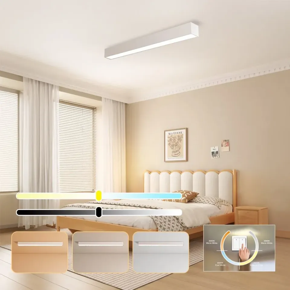 IMMAX NEO LITE LUNGO SMART stropní svítidlo 90cm 29W 2204lm, s podporou BEACON, Wi-Fi, TUYA, bílé
