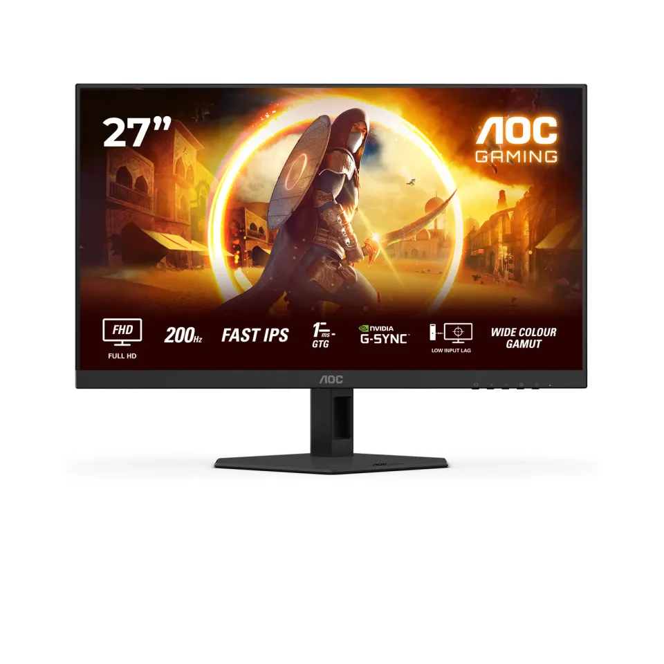 AOC LCD herní 27G4HRE 27" IPS/1920x1080@200Hz/0,5ms/300cd/2xHDMI/DP/Repro/VESA