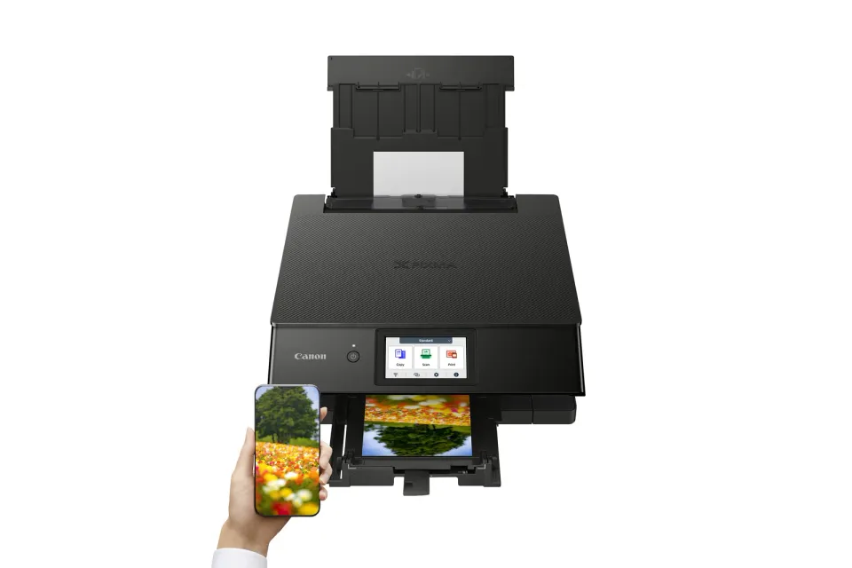 Canon PIXMA Tiskárna TS8750 Černá MF(tisk,kopírka,sken,cloud) A4, 15obr./min., LCD, USB, Wi-Fi