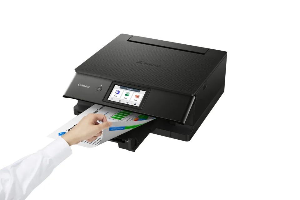 Canon PIXMA Tiskárna TS8750 Černá MF(tisk,kopírka,sken,cloud) A4, 15obr./min., LCD, USB, Wi-Fi