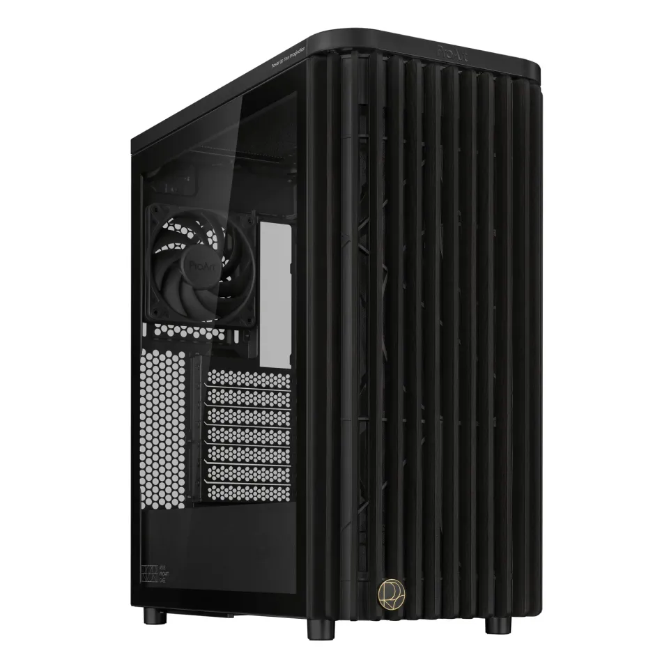 ASUS case PROART PA401 TG PWM, ATX, 2x 160mm Fan, 1x 120mm Fan, Fan Hub, černá