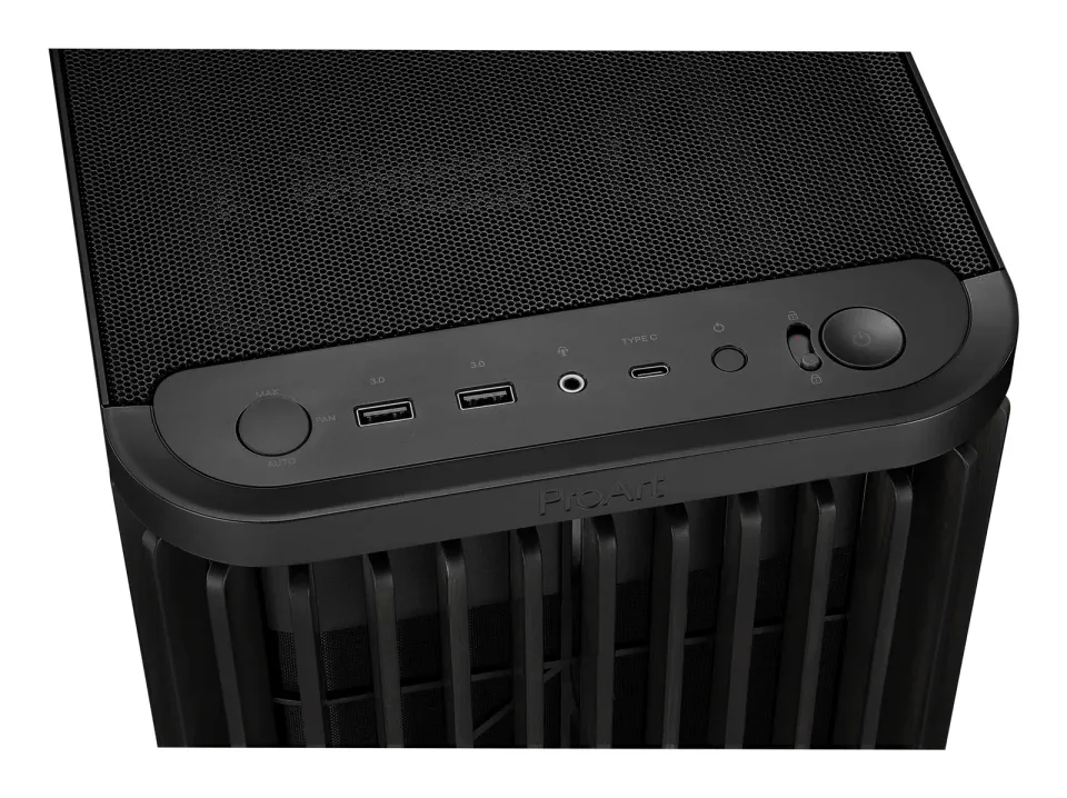 ASUS case PROART PA401 TG PWM, ATX, 2x 160mm Fan, 1x 120mm Fan, Fan Hub, černá