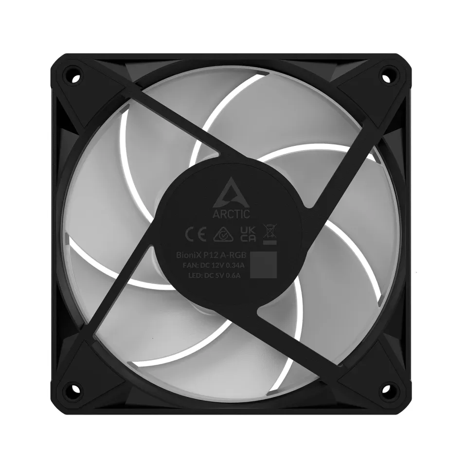 ARCTIC BioniX P12 A-RGB ventilátor - 120mm, black