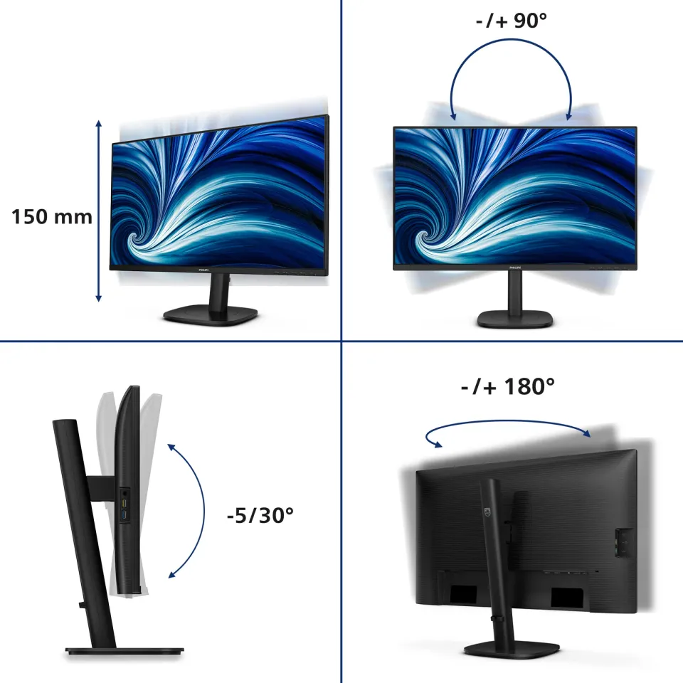 Philips LCD 27B2N3500J 27" IPS/2560x1440@120Hz/4ms/350cd/2xHDMI/DP/4xUSB/Repro/P