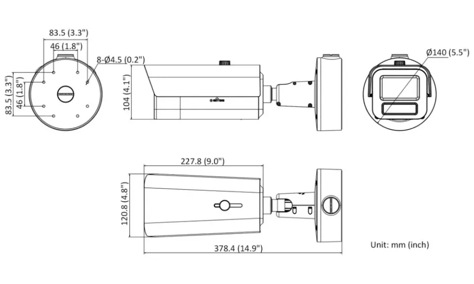 Hikvision iDS-2CD7A45G0-IZHSY(4.7-118mm) - 4MPix IP Bullet DiV kamera; IR 200m,WDR 140dB, A+A,IP67,IK10, Anti-koroz,heat
