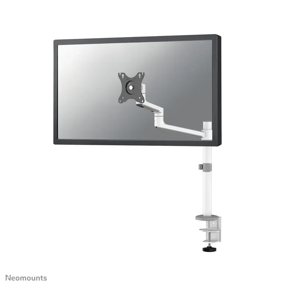 Neomounts DS60-425WH1 /Držák displeje/na stůl/17-27"/svorka+průchodka/3čepy/VESA 100X100/nosn.8kg/1 displej/bílý