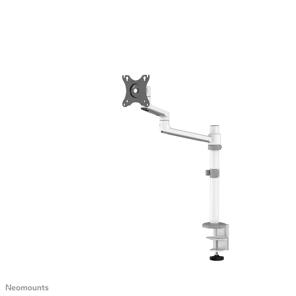 Neomounts DS60-425WH1 /Držák displeje/na stůl/17-27"/svorka+průchodka/3čepy/VESA 100X100/nosn.8kg/1 displej/bílý