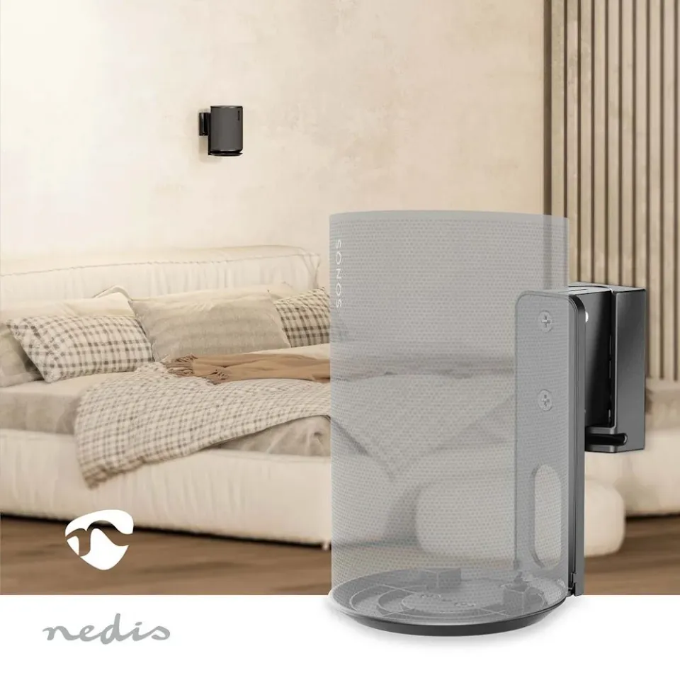 Nedis SPMT5800BK - Nástěnný Držák Reproduktoru | Sonos® Era100 | 3 kg | Náklon /