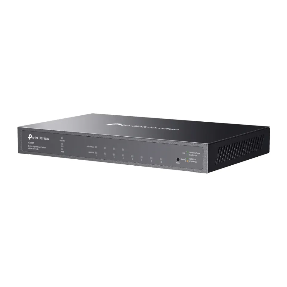 TP-LINK TL-SG2008P JetStream 8-Port Gigabit Smart Switch with 4-Port PoE+