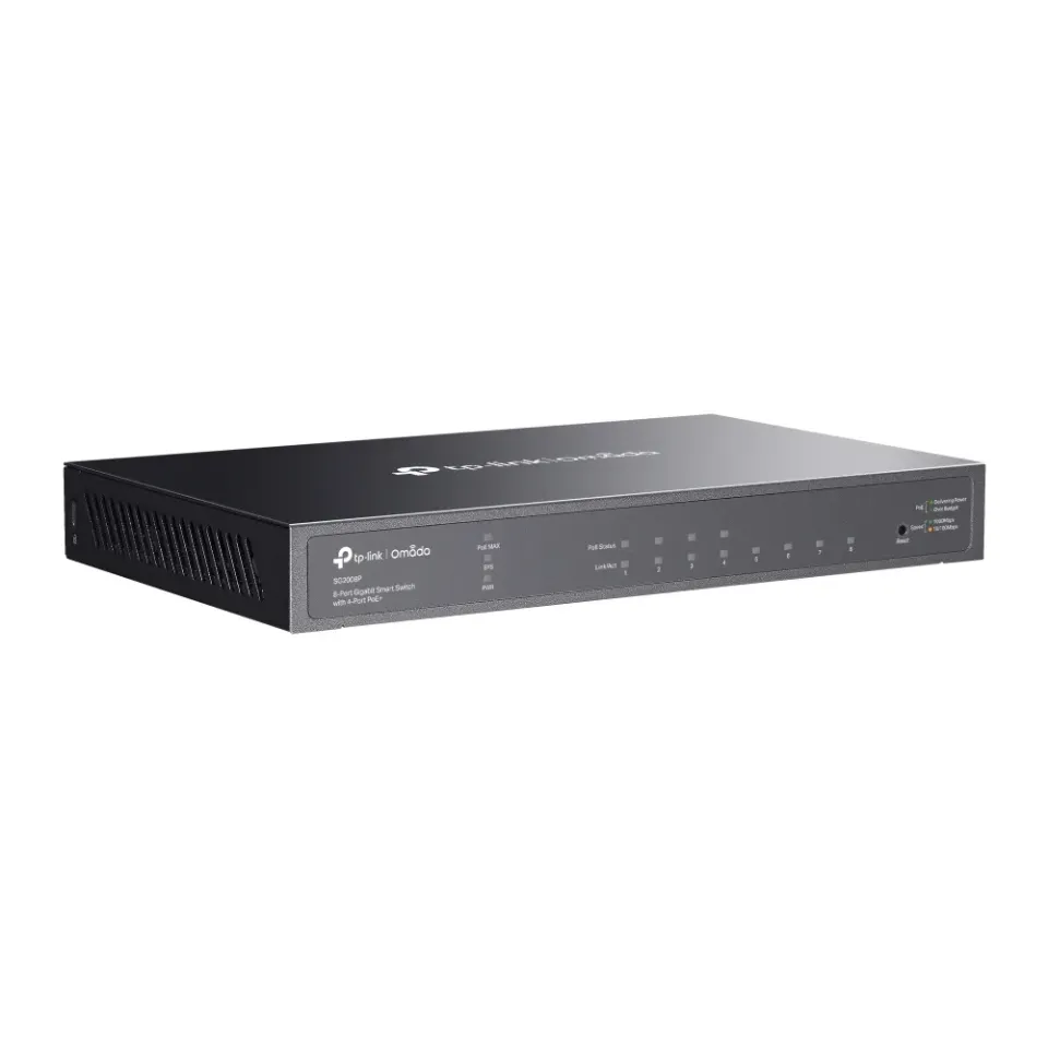 TP-LINK TL-SG2008P JetStream 8-Port Gigabit Smart Switch with 4-Port PoE+