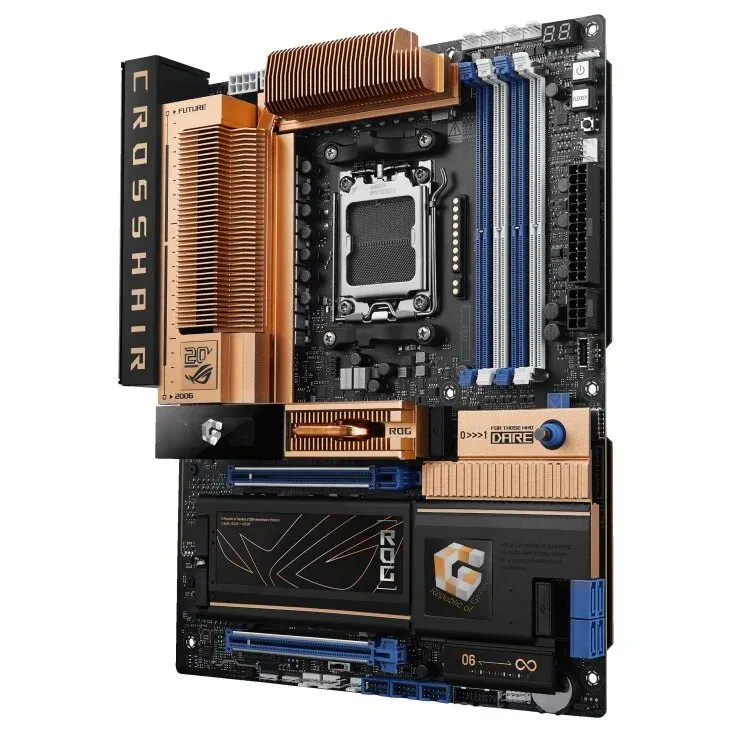 ASUS MB Sc AM5 ROG CROSSHAIR 2006, AMD X870E, 4xDDR5, WiFi, 1xHDMI, 2xUSB4