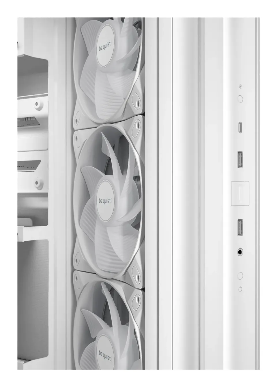 Be quiet! skříň LIGHT BASE 500 LX / MidT / 4x120mm ARGB fans / 2 x USB 3.2 / USB-C / panoramatická / bílá