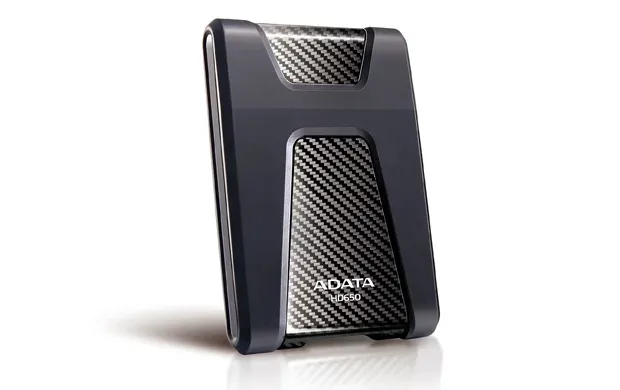 ADATA Externí HDD 1TB USB 3.1 DashDrive Durable HD650, černý (gumový, nárazu odolný)
