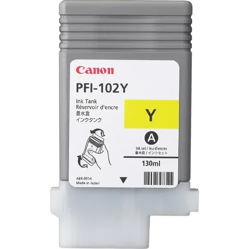 CANON INK PFI-102 YELLOW iPF-500, 600, 700