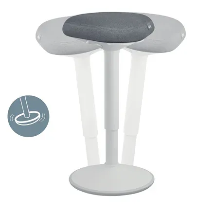 Leitz Ergo ergonomická balanční židle pro stání, světle šedá