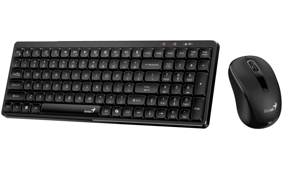 GENIUS set klávesnice + myš LuxeMate Q8100, Bezdrátový set, CZ+SK, černá