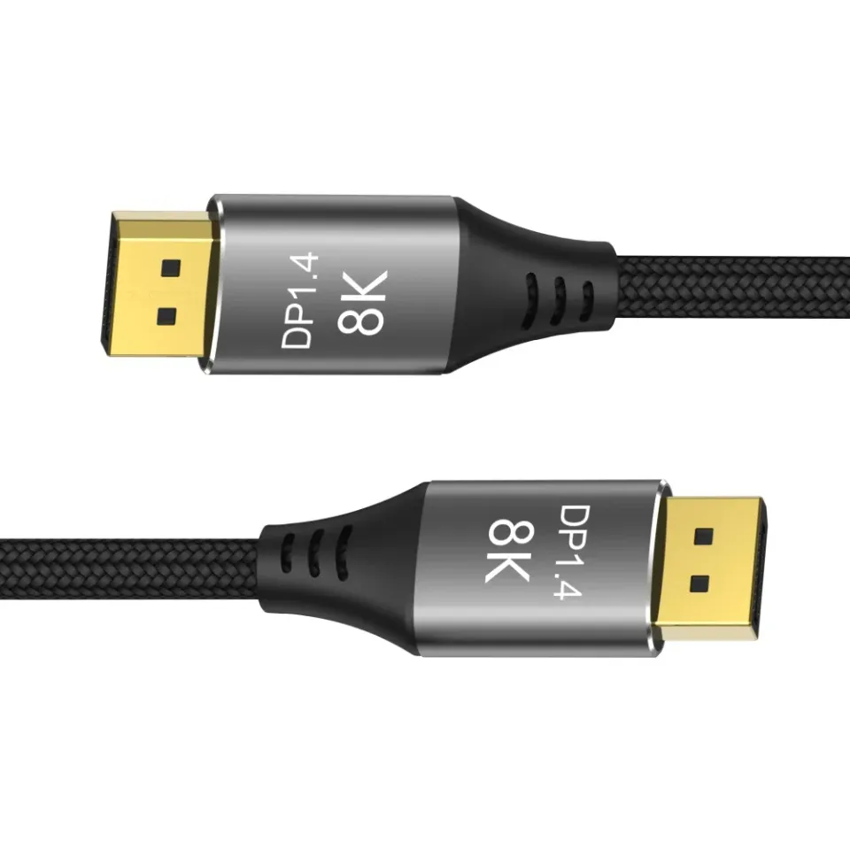 PremiumCord DisplayPort 1.4 přípojný kabel 32,4Gbit/s, rozlišení 8K, kovové a zl