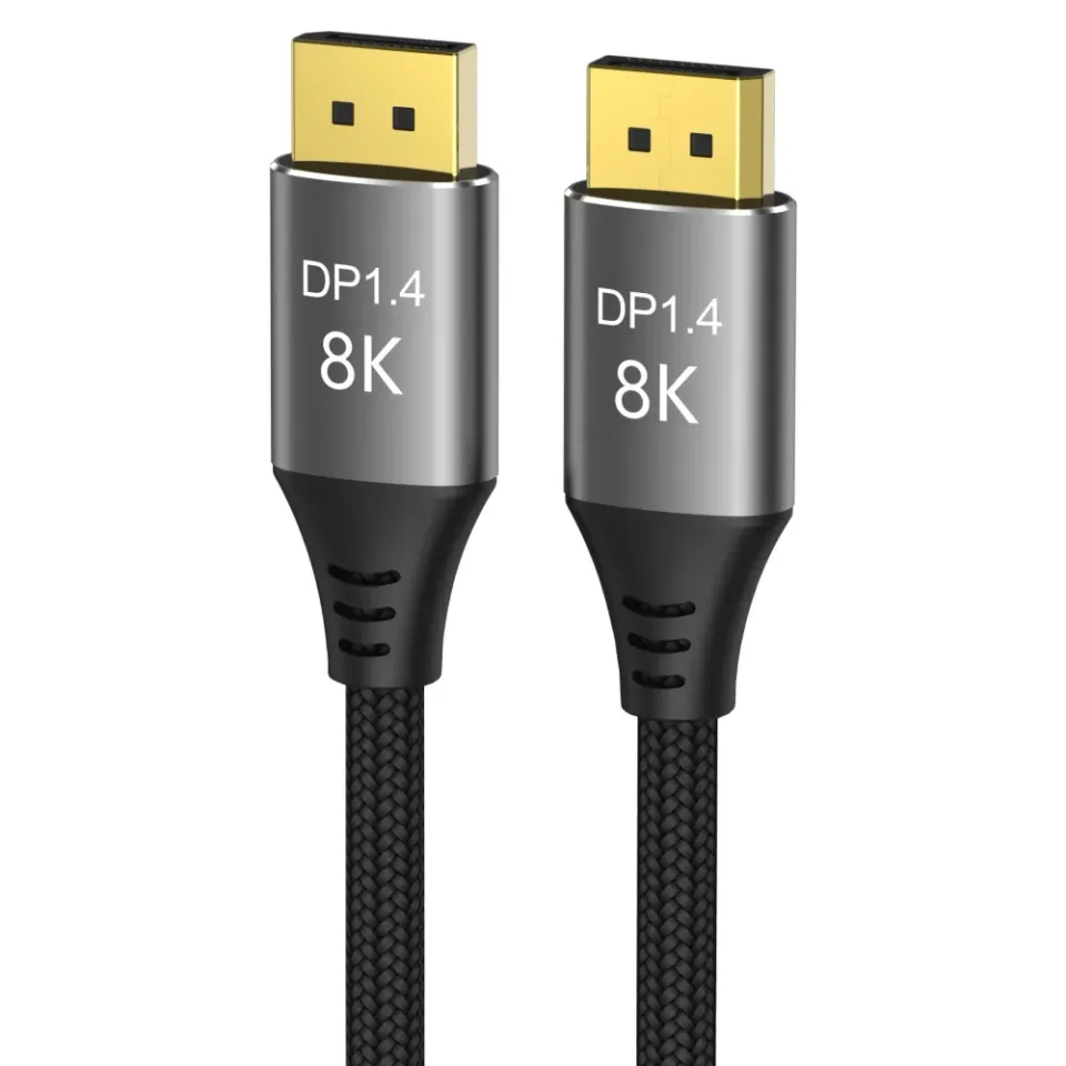 PremiumCord DisplayPort 1.4 přípojný kabel 32,4Gbit/s, rozlišení 8K, kovové a zl