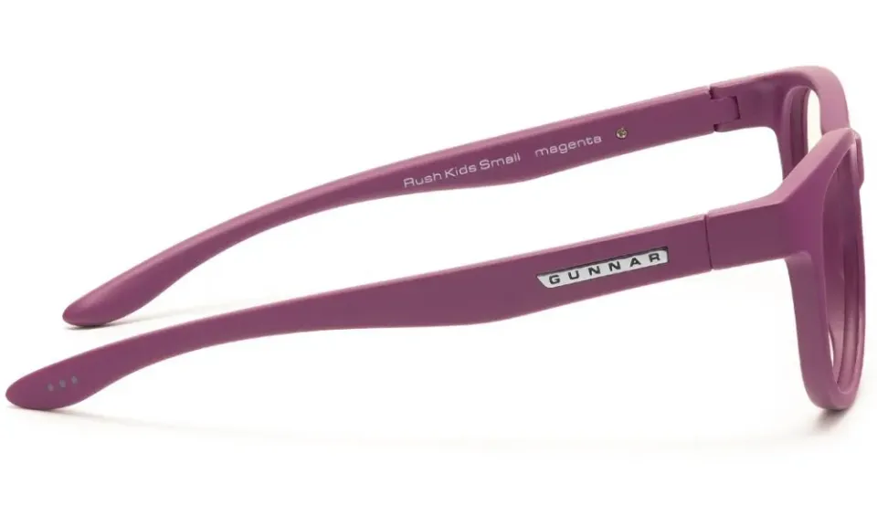 GUNNAR kancelářske/herní brýle RUSH KIDS SMALL (4-8) MAGENTA čirá skla BLF 35 NATURAL focus