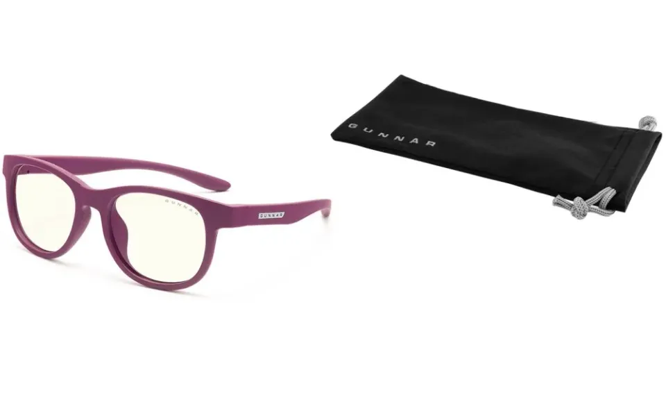 GUNNAR kancelářske/herní brýle RUSH KIDS SMALL (4-8) MAGENTA čirá skla BLF 35 NATURAL focus