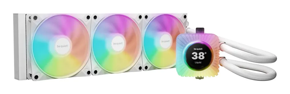 Be quiet! vodní chladič CPU Light Loop IO LCD ARGB 360mm / 3x120mm PWM fan / displej / IO ekosystém /Intel i AMD / bílý