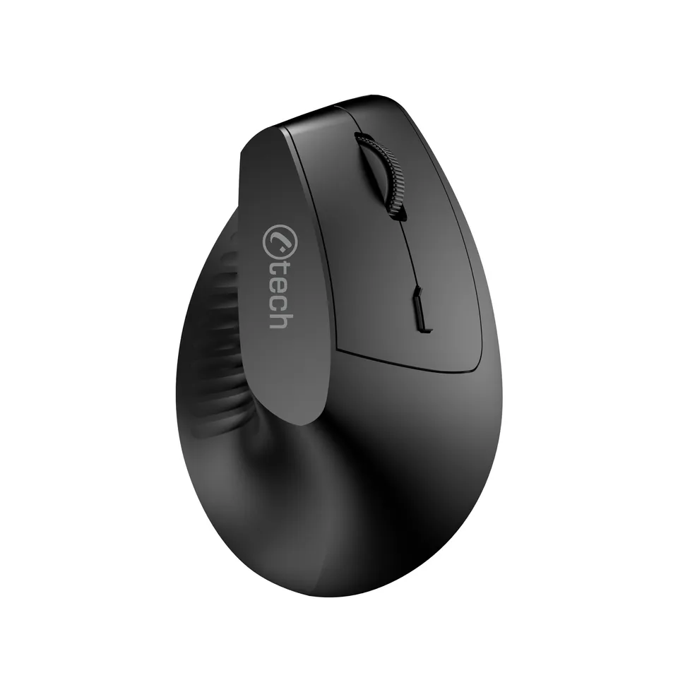 C-TECH myš VEM-15, vertikální, Dual mode, bezdrátová, BT5.0 + 2,4GHz, 1600DPI, b