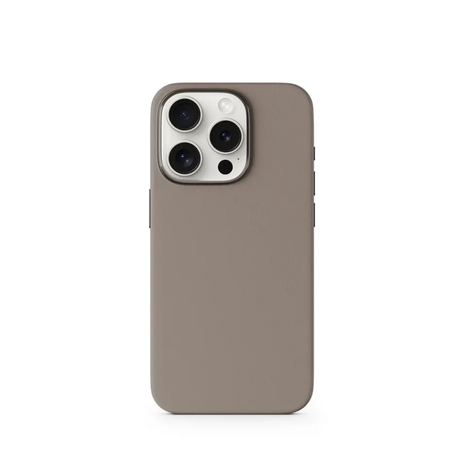 Epico Mag+ kožený kryt iPhone 15 Pro Max - písková