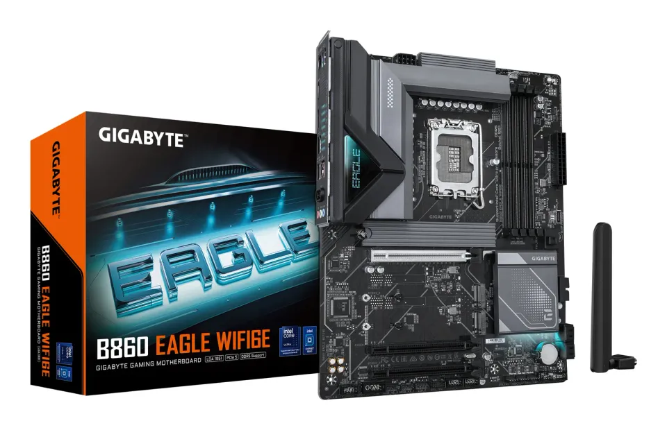 GIGABYTE MB Sc LGA1851 B860 EAGLE WIFI6E, Intel B860, 4xDDR5, 1xDP, 1xHDMI, WiFi, ATX