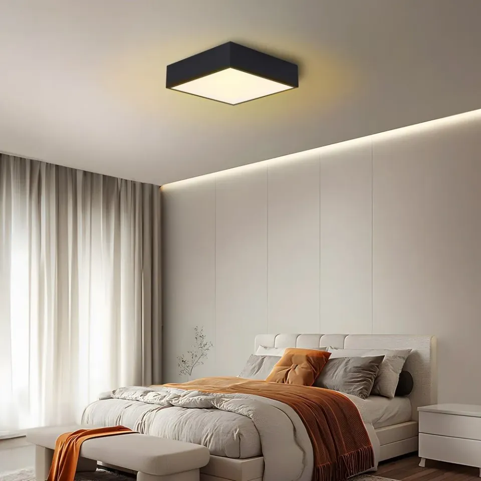 OPRAVENÉ - IMMAX NEO CANTO SLIM Smart stropní svítidlo 28x28cm 22W 1610lm černé Zigbee 3.0, TUYA