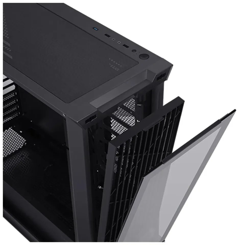 EVOLVEO Ptero Q2, Počítačová skříň, 2x čelní panel - sklo /mřížka, case ATX