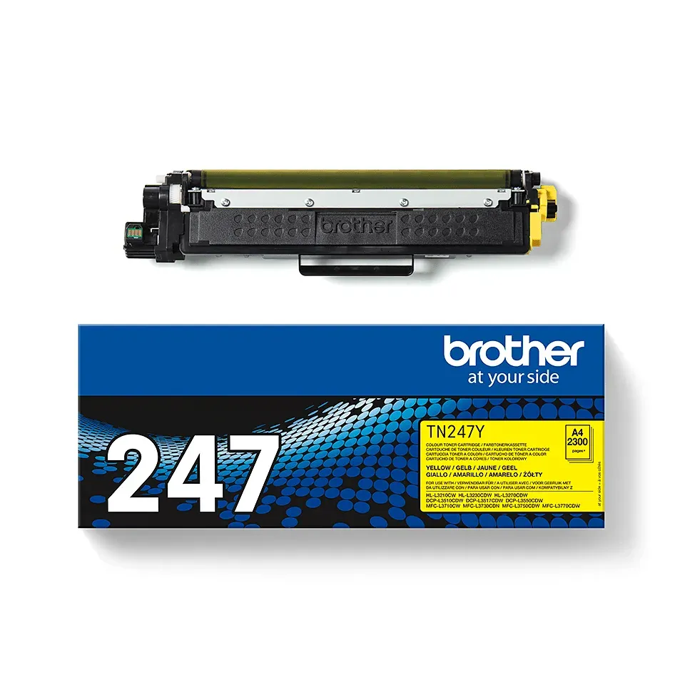 Brother - TN-247Y, Yellow toner (až 2 300 stran)